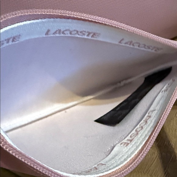 LACOSTE Large L.12.12 Concept Tote Bag, small wallet and wristlet bundle Pink - Picture 9 of 16